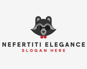 Fashion Raccoon Shades logo design