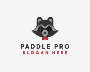 Fashion Raccoon Shades logo design