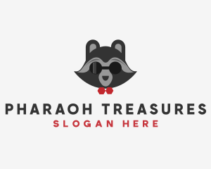 Fashion Raccoon Shades logo design