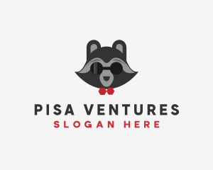 Fashion Raccoon Shades logo design