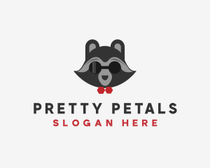 Fashion Raccoon Shades logo design