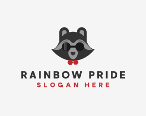 Fashion Raccoon Shades logo design