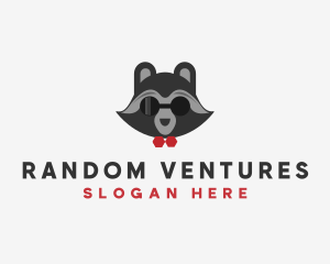 Fashion Raccoon Shades logo design