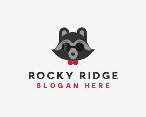 Fashion Raccoon Shades logo design