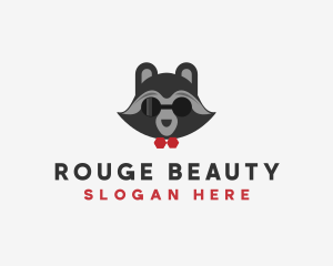 Fashion Raccoon Shades logo design