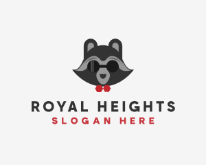 Fashion Raccoon Shades logo design