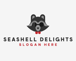 Fashion Raccoon Shades logo design