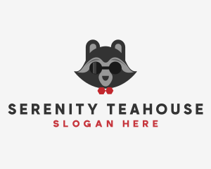 Fashion Raccoon Shades logo design