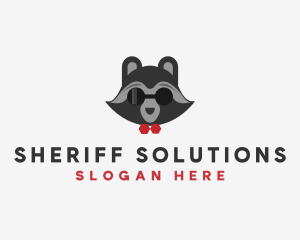 Fashion Raccoon Shades logo design