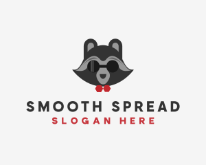 Fashion Raccoon Shades logo design