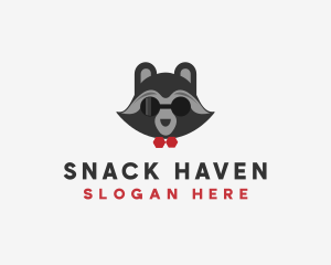 Fashion Raccoon Shades logo design