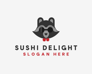 Fashion Raccoon Shades logo design