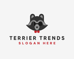 Fashion Raccoon Shades logo design