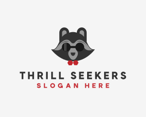 Fashion Raccoon Shades logo design