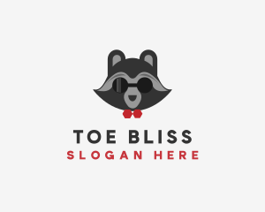 Fashion Raccoon Shades logo design