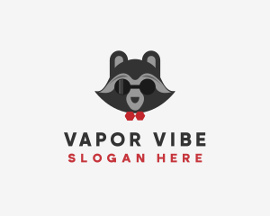 Fashion Raccoon Shades logo design