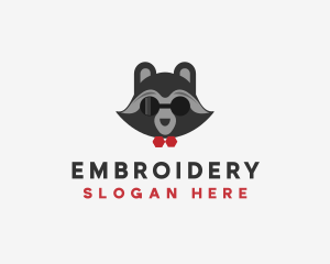 Fashion Raccoon Shades logo design