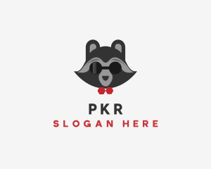 Fashion Raccoon Shades logo design