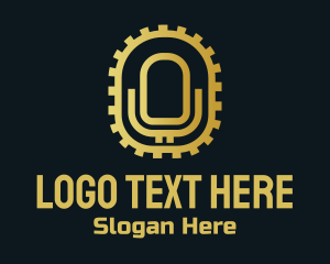 Radio - Golden Microphone Podcast logo design