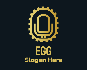 Gear - Golden Microphone Podcast logo design
