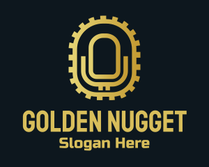 Golden Microphone Podcast logo design