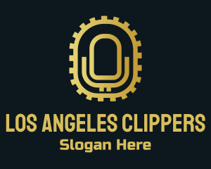 Studio - Golden Microphone Podcast logo design