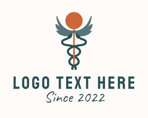 Wings - Hospital Medical Caduceus logo design