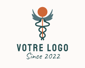 Consultation - Hospital Medical Caduceus logo design