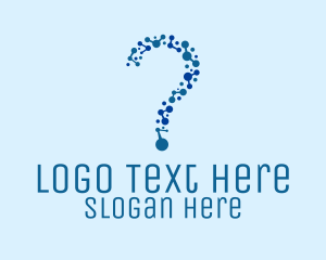 Search - Molecule Question Science logo design