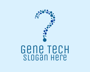 Gene - Molecule Question Science logo design
