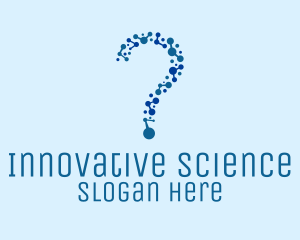 Molecule Question Science  logo design