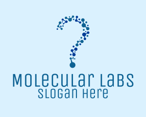 Molecular - Molecule Question Science logo design