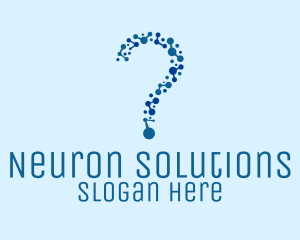 Neuron - Molecule Question Science logo design