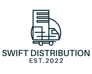 Distribution - Distribution Automotive Truck logo design