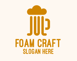 Simple Beer Foam Mug  logo design