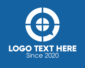 Meeting - Messaging App Letter Q logo design