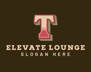 Lounge - Western Lounge Bistro Letter T logo design