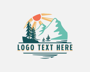 Mountain Island Vacation logo design