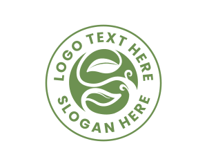 Farmer - Leaf Vine Letter S logo design