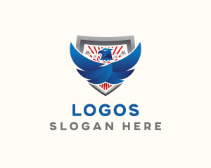 American Eagle Wings Shield Logo