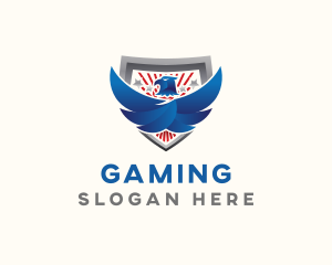 Campaign - American Eagle Wings Shield logo design