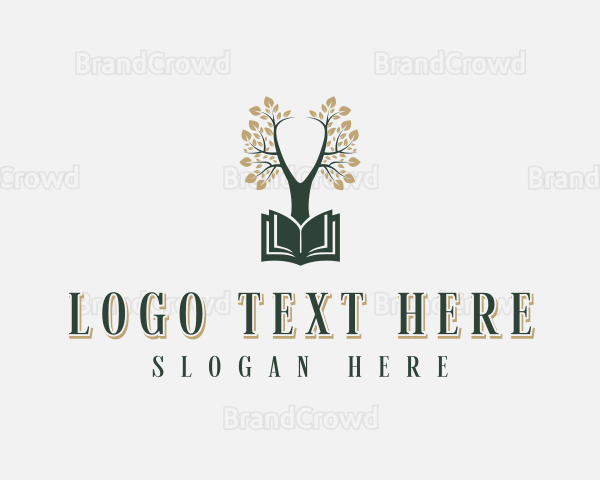 Book Reading Tree Logo