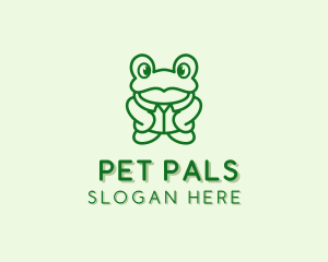 Toad Frog Pet  logo design