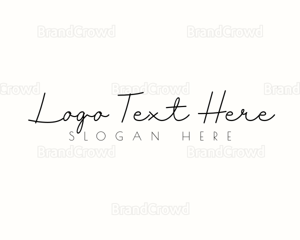 Generic Handwritten Cursive Logo