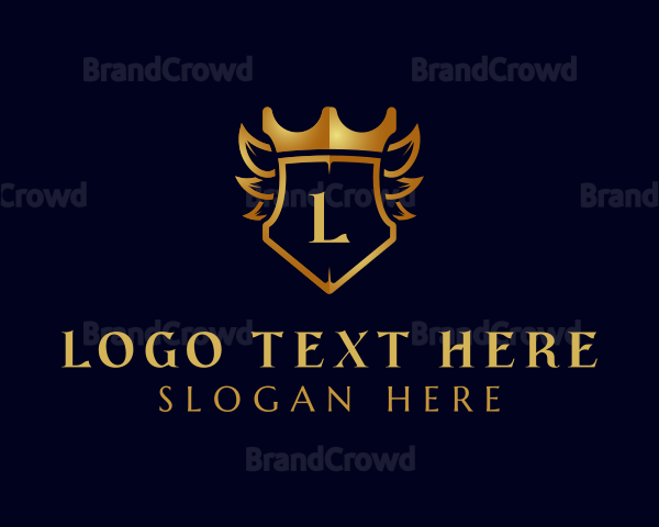 Elegant Crown Crest Logo