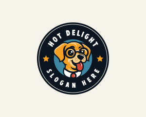 Smart Puppy Dog logo design