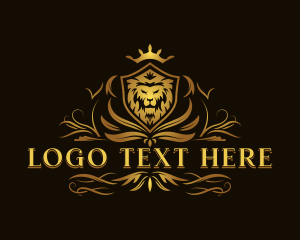 Vintage - Lion King Crest logo design