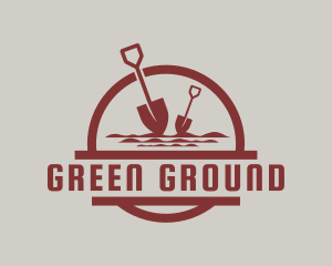 Ground - Farming Shovel Dig logo design