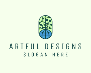 Global Eco Nature Conservation logo design