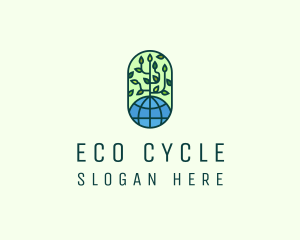 Compost - Global Eco Nature Conservation logo design